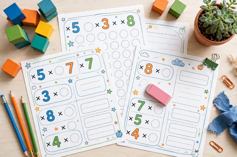 Multiplication Worksheets Mega Pack — printable times tables practice worksheets